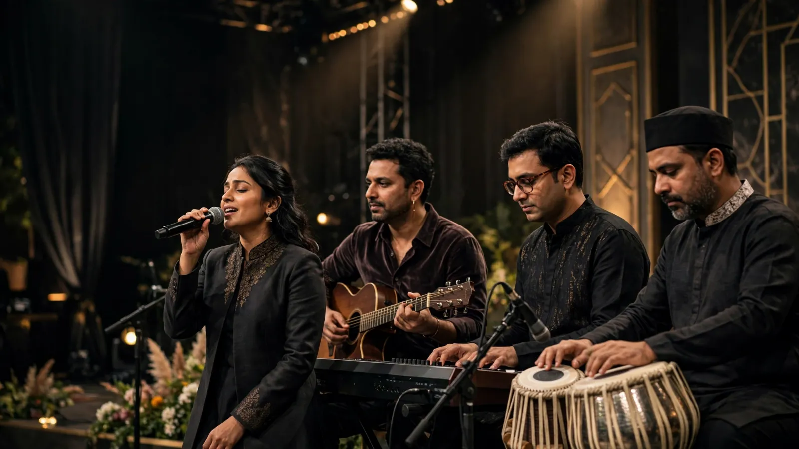 Live musicians performing at an event in Mumbai